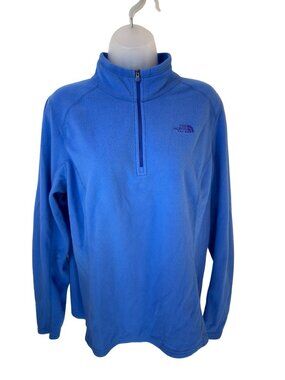 The North Face Cornflower Blue Quarter Zip Fleece Size XL